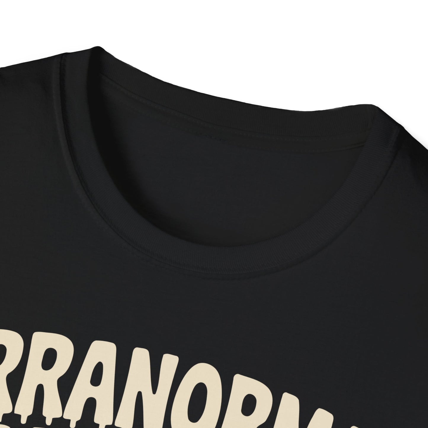 Purranormal Cativity Tee | Cute Halloween Cat Shirt, Softstyle T-Shirt, Spooky Gift, Unisex Halloween Apparel, Cat Lover Top