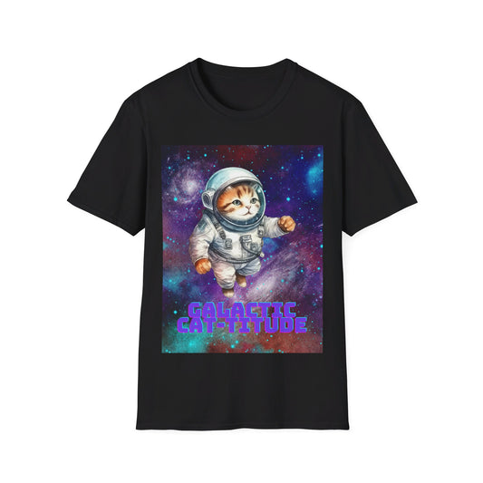 Galactic Cat-titude Unisex T-Shirt