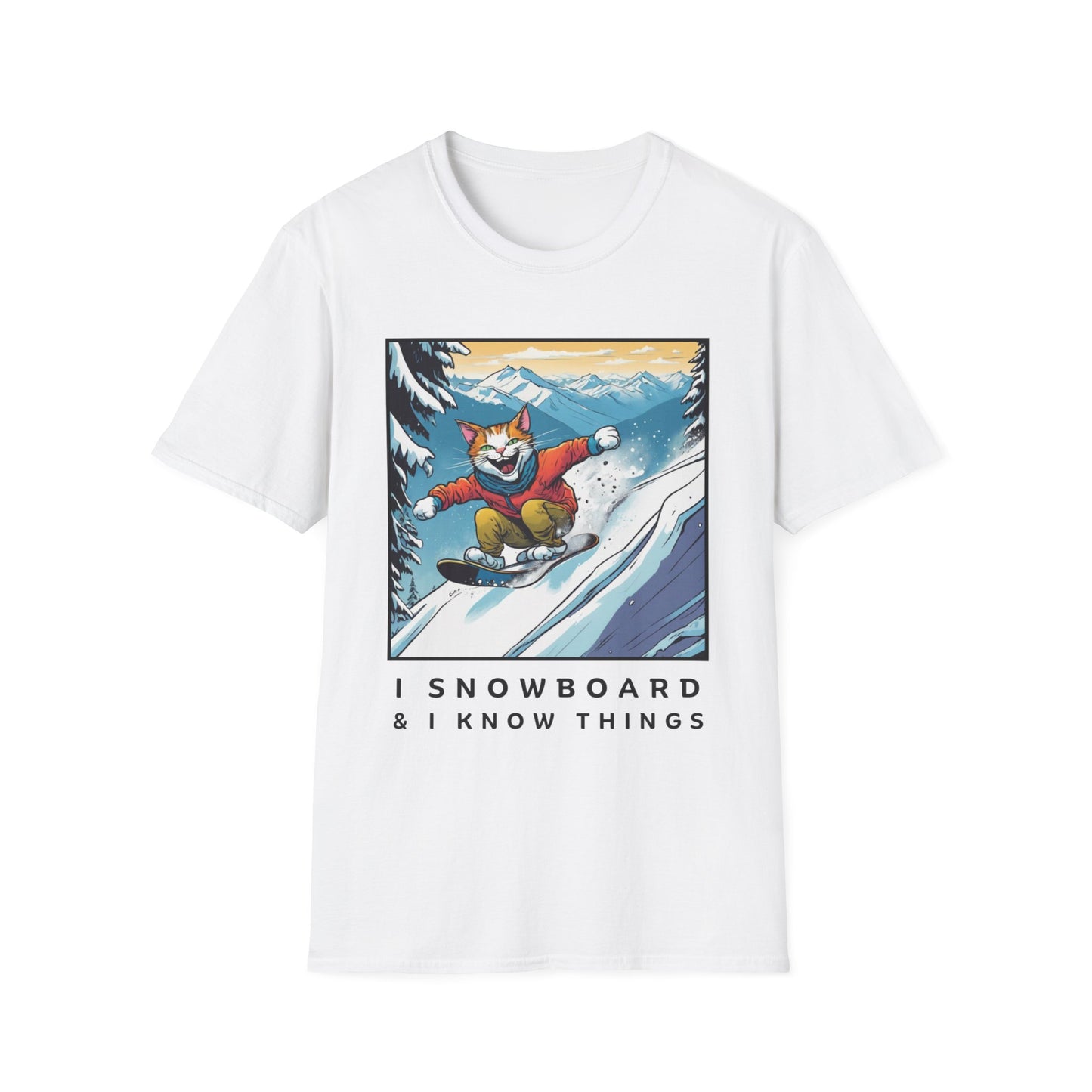 Snowboard Cat Unisex T-Shirt