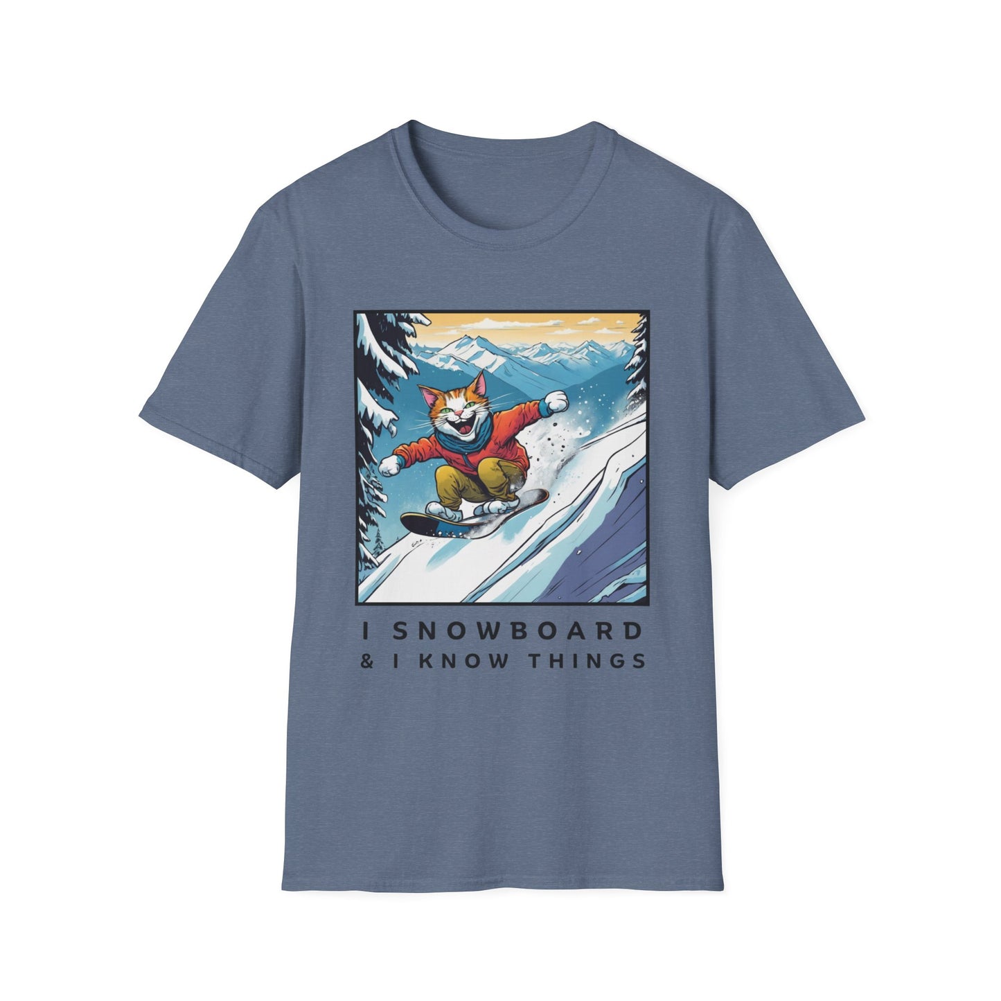 Snowboard Cat Unisex T-Shirt