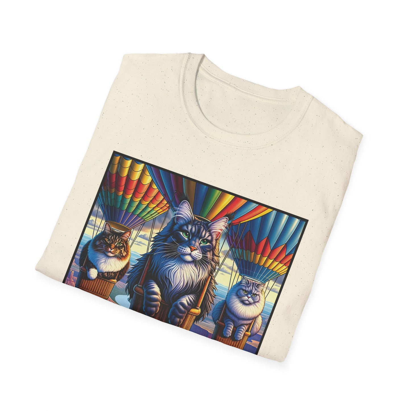 Hot Air Balloon Cats Unisex T-Shirt