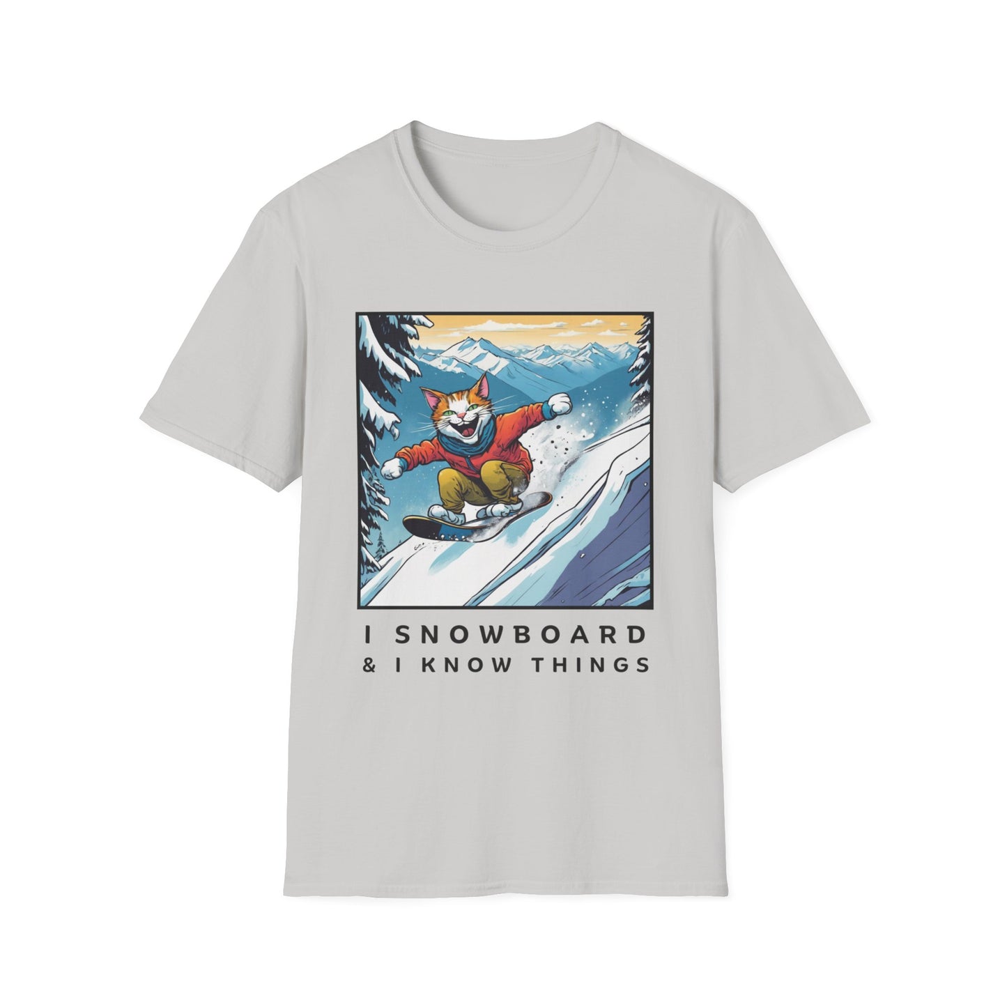 Snowboard Cat Unisex T-Shirt