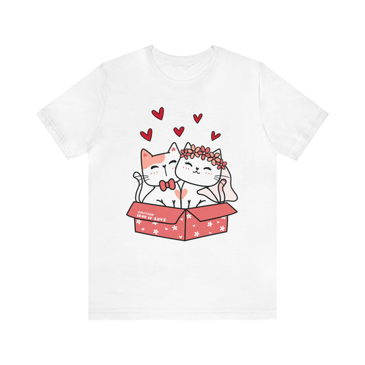 Women’s Wedding Love Cats T-Shirt