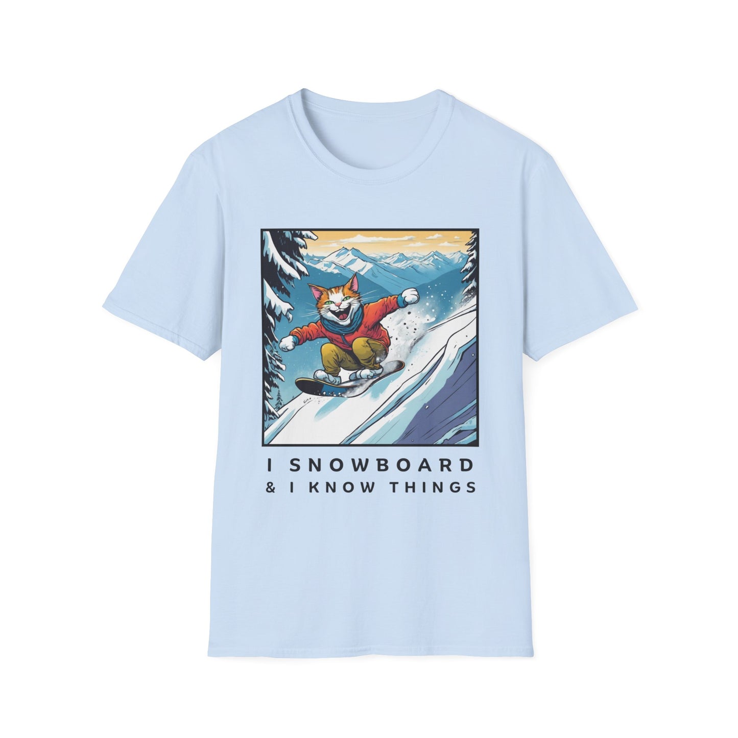 Snowboard Cat Unisex T-Shirt